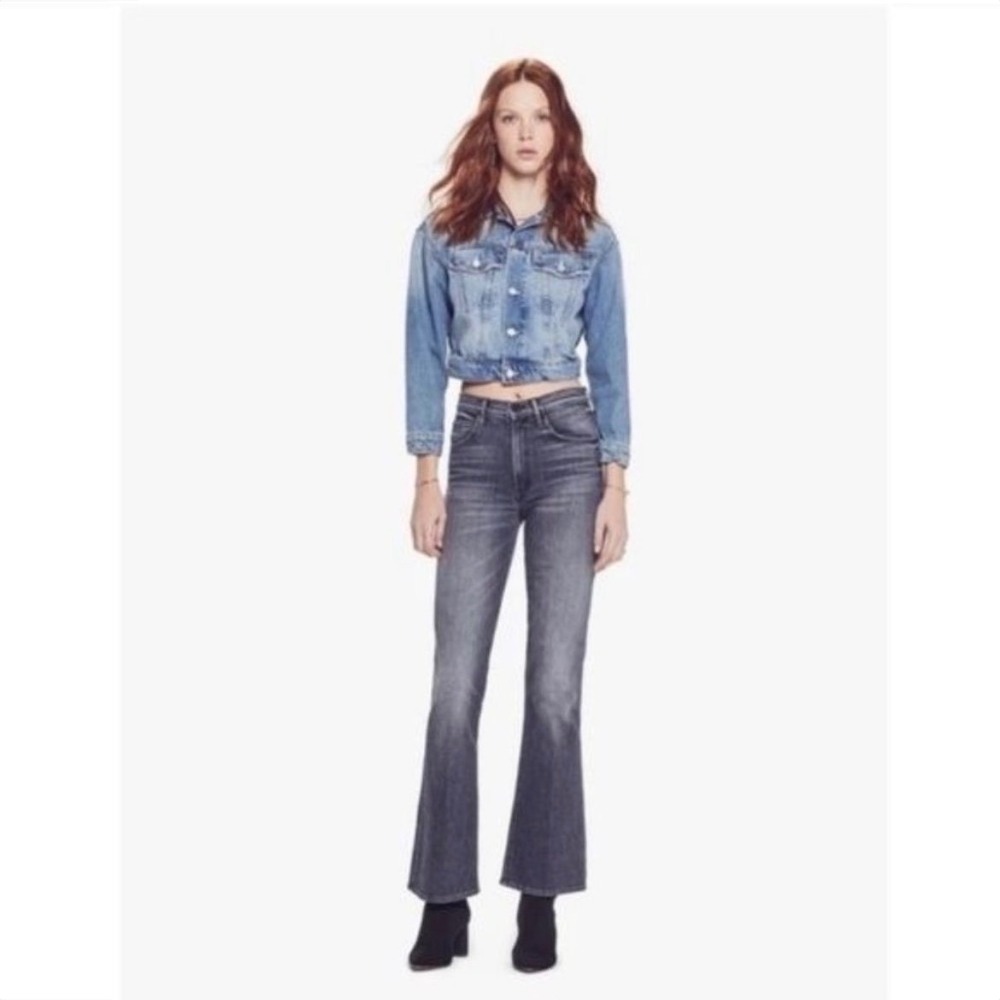 NWT Mother Superior jeans The Desperado in Pedal to the Metal 29 flare leg gray